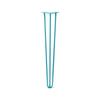 DIY Hairpin Legs Hairpin Legs Teal / 30" / 3/8" Hairpin Leg (Sold Separately), 3-Rod Design - Teal Powder Coated Finish