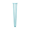 DIY Hairpin Legs Hairpin Legs Teal / 31" / 3/8" Hairpin Leg (Sold Separately), 3-Rod Design - Teal Powder Coated Finish