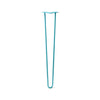 DIY Hairpin Legs Hairpin Legs Teal / 32" / 1/2" Hairpin Leg (Sold Separately), 2-Rod Design - Teal Powder Coated Finish