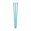 Hairpin Leg (Sold Separately), 3-Rod Design - Teal Powder Coated Finish