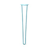 DIY Hairpin Legs Hairpin Legs Teal / 32" / 3/8" Hairpin Leg (Sold Separately), 2-Rod Design - Teal Powder Coated Finish
