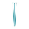 DIY Hairpin Legs Hairpin Legs Teal / 32" / 3/8" Hairpin Leg (Sold Separately), 3-Rod Design - Teal Powder Coated Finish