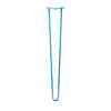 DIY Hairpin Legs Hairpin Legs Teal / 33" / 1/2" Hairpin Leg (Sold Separately), 2-Rod Design - Teal Powder Coated Finish