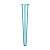 DIY Hairpin Legs Hairpin Legs Teal / 33" / 1/2" Hairpin Leg (Sold Separately), 3-Rod Design - Teal Powder Coated Finish
