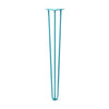 Hairpin Leg (Sold Separately), 3-Rod Design - Teal Powder Coated Finish