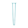 DIY Hairpin Legs Hairpin Legs Teal / 34" / 1/2" Hairpin Leg (Sold Separately), 2-Rod Design - Teal Powder Coated Finish