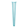 DIY Hairpin Legs Hairpin Legs Teal / 34" / 1/2" Hairpin Leg (Sold Separately), 3-Rod Design - Teal Powder Coated Finish