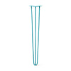 DIY Hairpin Legs Hairpin Legs Teal / 34" / 3/8" Hairpin Leg (Sold Separately), 3-Rod Design - Teal Powder Coated Finish