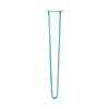 DIY Hairpin Legs Hairpin Legs Teal / 35" / 1/2" Hairpin Leg (Sold Separately), 2-Rod Design - Teal Powder Coated Finish