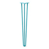 Hairpin Leg (Sold Separately), 3-Rod Design - Teal Powder Coated Finish