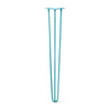 DIY Hairpin Legs Hairpin Legs Teal / 35" / 3/8" Hairpin Leg (Sold Separately), 3-Rod Design - Teal Powder Coated Finish