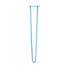 DIY Hairpin Legs Hairpin Legs Teal / 36" / 1/2" Hairpin Leg (Sold Separately), 2-Rod Design - Teal Powder Coated Finish
