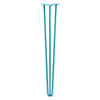 DIY Hairpin Legs Hairpin Legs Teal / 36" / 1/2" Hairpin Leg (Sold Separately), 3-Rod Design - Teal Powder Coated Finish