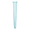 DIY Hairpin Legs Hairpin Legs Teal / 36" / 3/8" Hairpin Leg (Sold Separately), 3-Rod Design - Teal Powder Coated Finish