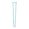 Hairpin Leg (Sold Separately), 2-Rod Design - Teal Powder Coated Finish