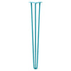 DIY Hairpin Legs Hairpin Legs Teal / 37" / 1/2" Hairpin Leg (Sold Separately), 3-Rod Design - Teal Powder Coated Finish