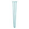 DIY Hairpin Legs Hairpin Legs Teal / 37" / 3/8" Hairpin Leg (Sold Separately), 3-Rod Design - Teal Powder Coated Finish