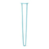 DIY Hairpin Legs Hairpin Legs Teal / 38" / 1/2" Hairpin Leg (Sold Separately), 2-Rod Design - Teal Powder Coated Finish