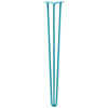 DIY Hairpin Legs Hairpin Legs Teal / 38" / 1/2" Hairpin Leg (Sold Separately), 3-Rod Design - Teal Powder Coated Finish