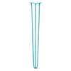 DIY Hairpin Legs Hairpin Legs Teal / 38" / 3/8" Hairpin Leg (Sold Separately), 3-Rod Design - Teal Powder Coated Finish