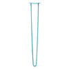 Hairpin Leg (Sold Separately), 2-Rod Design - Teal Powder Coated Finish