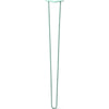 DIY Hairpin Legs Hairpin Legs Teal / 39" / 3/8" Hairpin Leg (Sold Separately), 2-Rod Design - Teal Powder Coated Finish