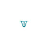 Hairpin Leg (Sold Separately), 3-Rod Design - Teal Powder Coated Finish