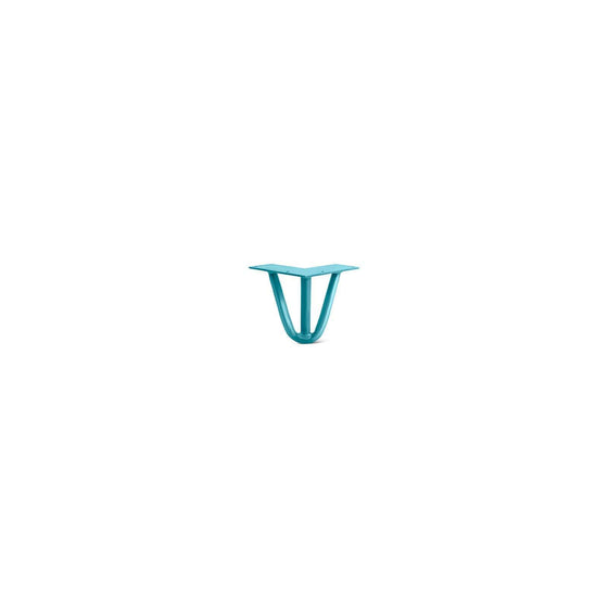 Hairpin Leg (Sold Separately), 3-Rod Design - Teal Powder Coated Finish
