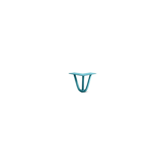 Hairpin Leg (Sold Separately), 3-Rod Design - Teal Powder Coated Finish