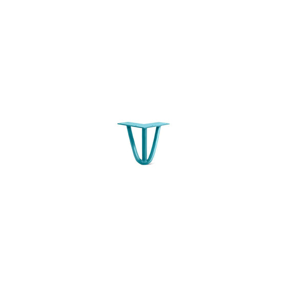 Hairpin Leg (Sold Separately), 3-Rod Design - Teal Powder Coated Finish