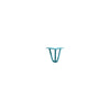 Hairpin Leg (Sold Separately), 3-Rod Design - Teal Powder Coated Finish