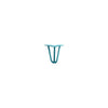 Hairpin Leg (Sold Separately), 3-Rod Design - Teal Powder Coated Finish