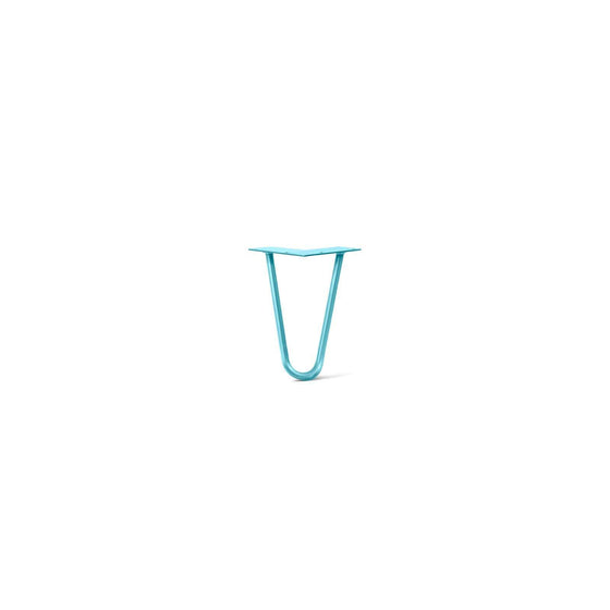 Hairpin Leg (Sold Separately), 2-Rod Design - Teal Powder Coated Finish