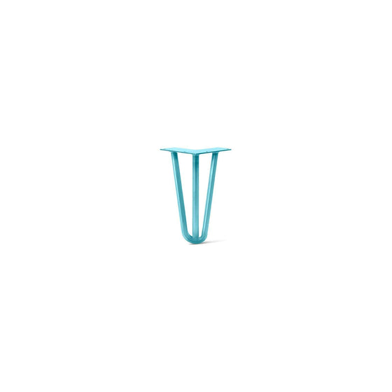 Hairpin Leg (Sold Separately), 3-Rod Design - Teal Powder Coated Finish
