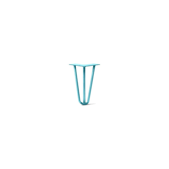 Hairpin Leg (Sold Separately), 3-Rod Design - Teal Powder Coated Finish