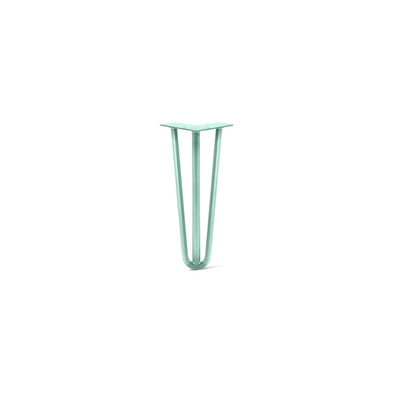 Hairpin Leg (Sold Separately), 3-Rod Design - Turquoise Powder Coated Finish
