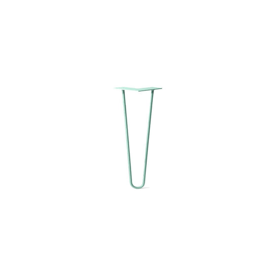 Hairpin Leg (Sold Separately), 2-Rod Design - Turquoise Powder Coated Finish
