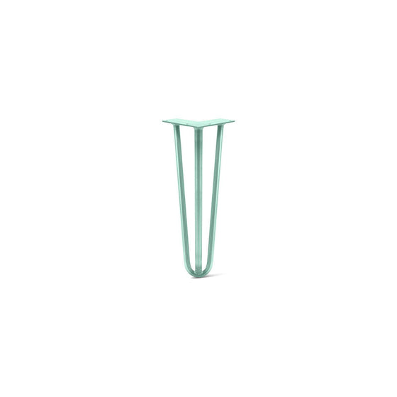 Hairpin Leg (Sold Separately), 3-Rod Design - Turquoise Powder Coated Finish