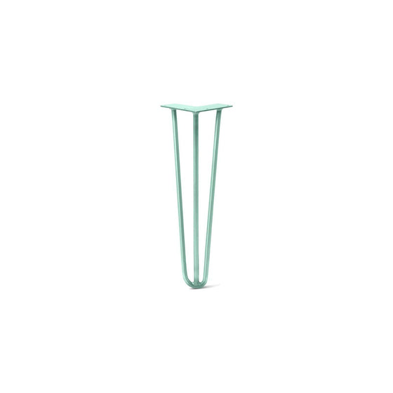 Hairpin Leg (Sold Separately), 3-Rod Design - Turquoise Powder Coated Finish
