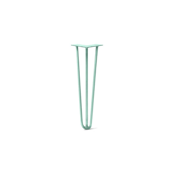 Hairpin Leg (Sold Separately), 3-Rod Design - Turquoise Powder Coated Finish