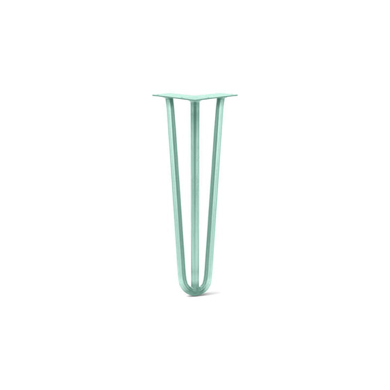 Hairpin Leg (Sold Separately), 3-Rod Design - Turquoise Powder Coated Finish