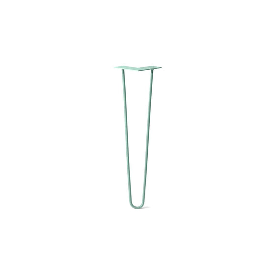 Hairpin Leg (Sold Separately), 2-Rod Design - Turquoise Powder Coated Finish