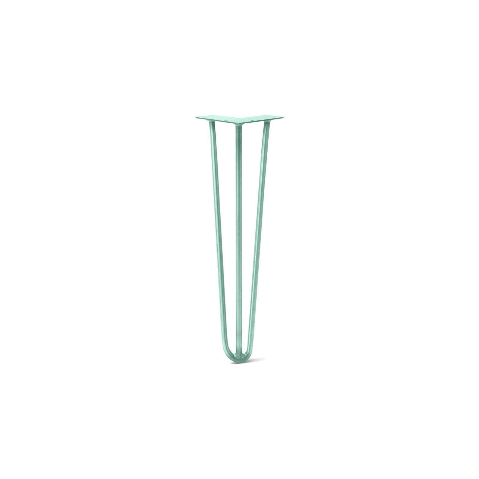 DIY Hairpin Legs Hairpin Legs Turquoise / 20" / 3/8" Hairpin Leg (Sold Separately), 3-Rod Design - Turquoise Powder Coated Finish