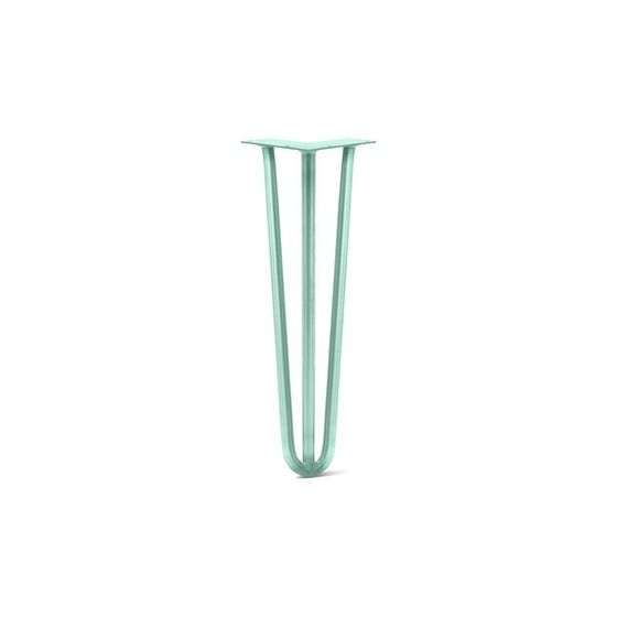 Hairpin Leg (Sold Separately), 3-Rod Design - Turquoise Powder Coated Finish