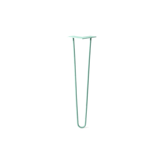 Hairpin Leg (Sold Separately), 2-Rod Design - Turquoise Powder Coated Finish