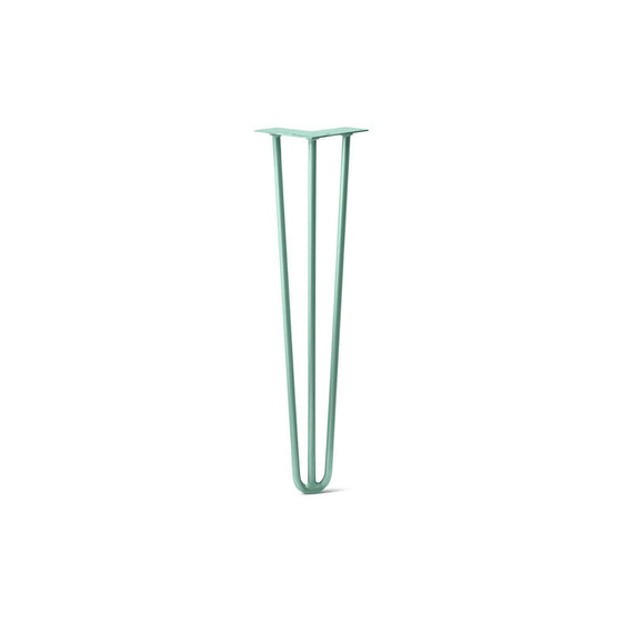 Hairpin Leg (Sold Separately), 3-Rod Design - Turquoise Powder Coated Finish