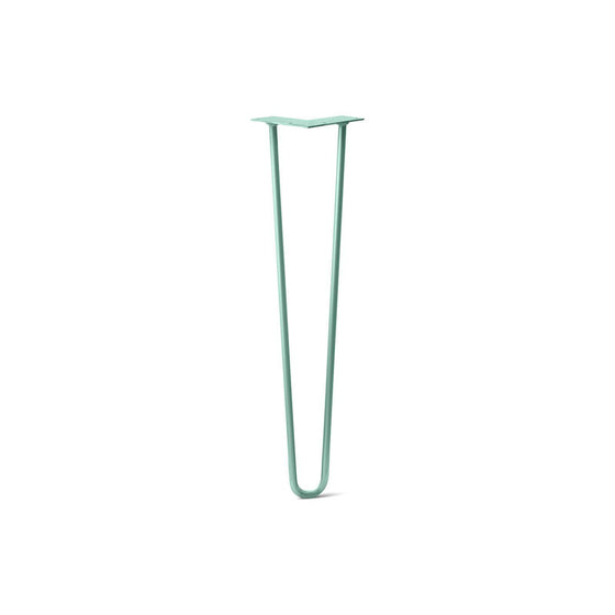 Hairpin Leg (Sold Separately), 2-Rod Design - Turquoise Powder Coated Finish
