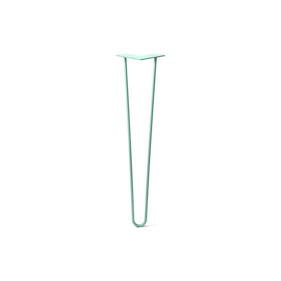 Hairpin Leg (Sold Separately), 2-Rod Design - Turquoise Powder Coated Finish