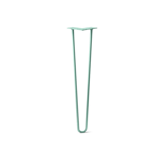 Hairpin Leg (Sold Separately), 2-Rod Design - Turquoise Powder Coated Finish