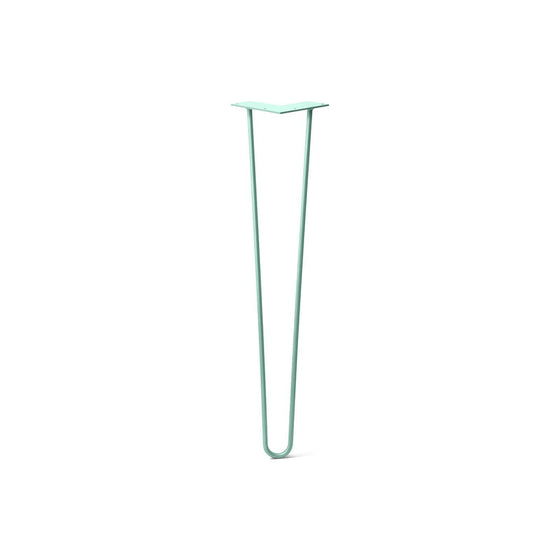 Hairpin Leg (Sold Separately), 2-Rod Design - Turquoise Powder Coated Finish